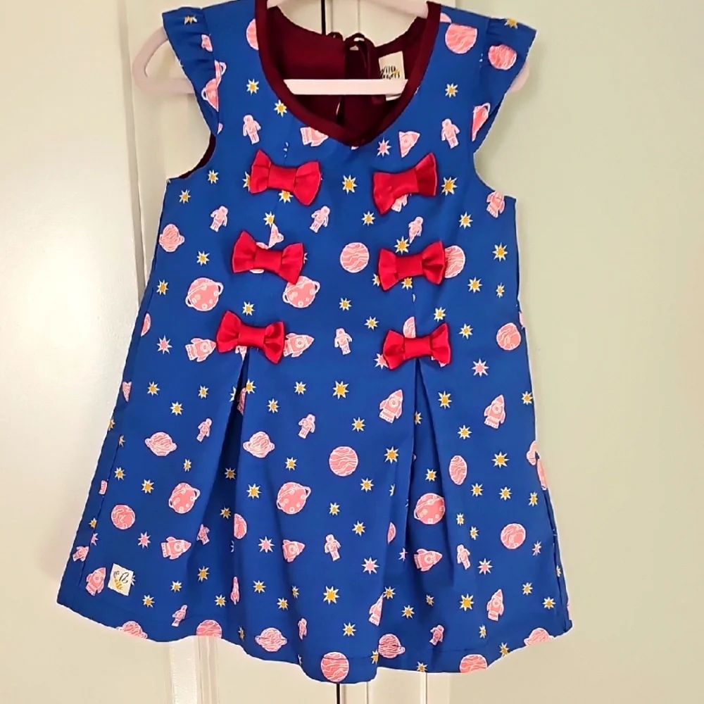 WildFlowers 2 Rocket Dress With Satin Trim Bows